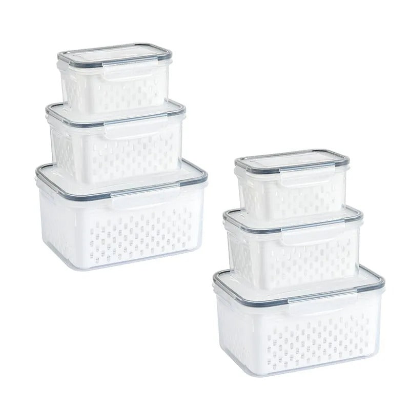FreshKeep™ Fridge Storage Containers with Removable Colander