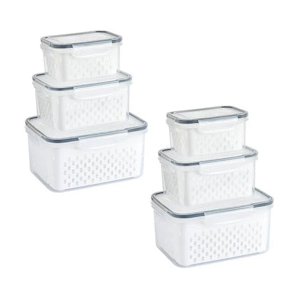 FreshKeep™ Fridge Storage Containers with Removable Colander