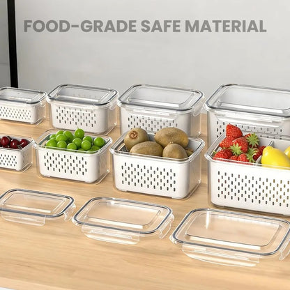 FreshKeep™ Fridge Storage Containers with Removable Colander