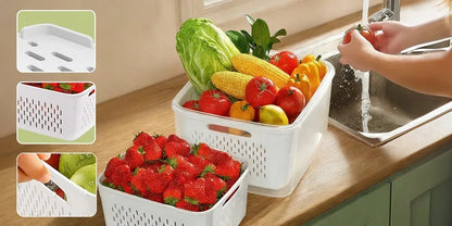 FreshKeep™ Fridge Storage Containers with Removable Colander