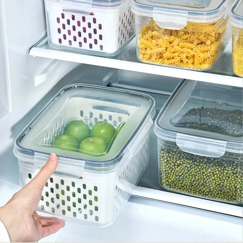 FreshKeep™ Fridge Storage Containers with Removable Colander