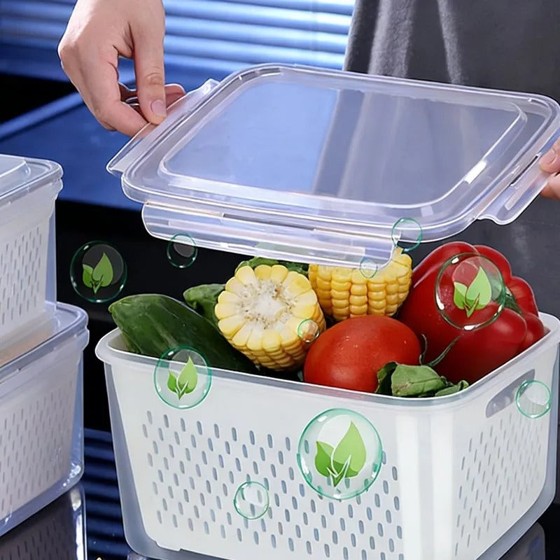 FreshKeep™ Fridge Storage Containers with Removable Colander