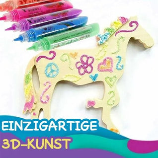 🎨 Turn Any Drawing Into 3D Art! Create fun, raised designs with the 3D Relief Art Pen