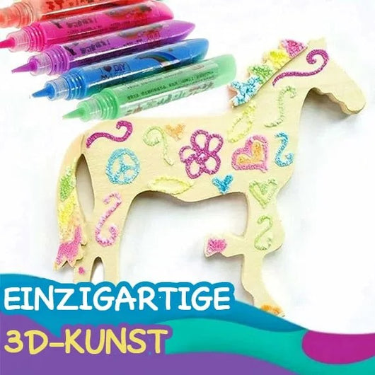 🎨 Turn Any Drawing Into 3D Art! Create fun, raised designs with the 3D Relief Art Pen