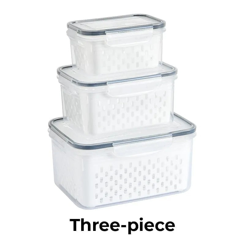 FreshKeep™ Fridge Storage Containers with Removable Colander